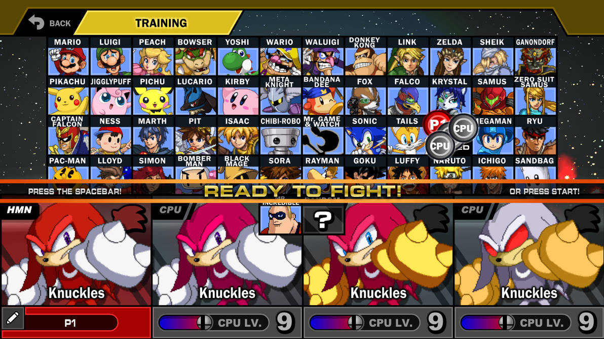 Knuckles in SSF2 Beta Plus by Nickthemultihog on DeviantArt