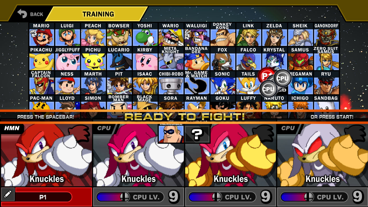 Knuckles in SSF2 Beta Plus by Nickthemultihog on DeviantArt