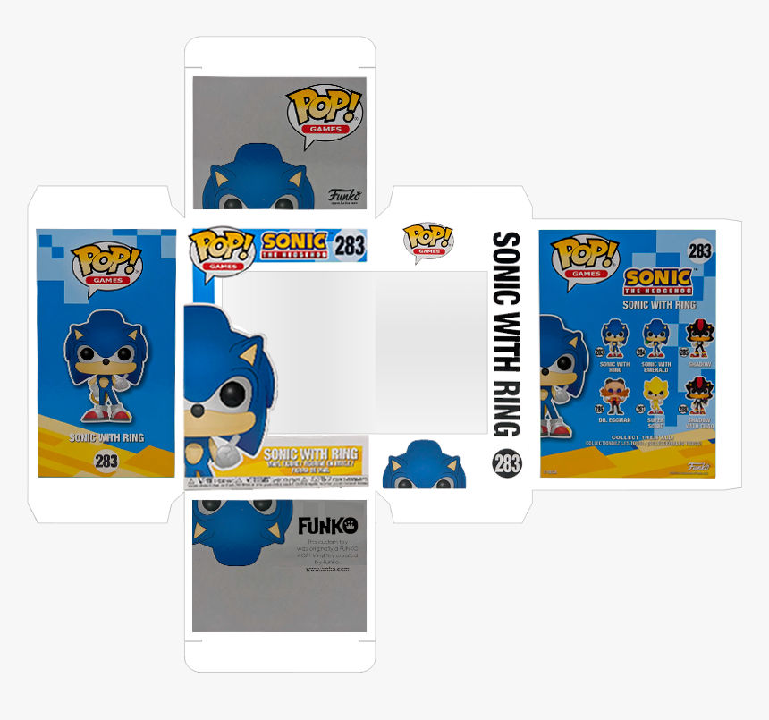 Pop Funko Sonic Box Template by Nickthemultihog on DeviantArt