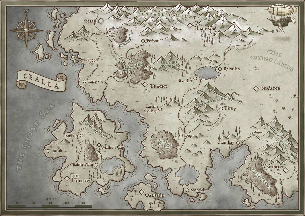 Cheela Map Cealla - Fantasy Map (Commission) by arcaneatlas on DeviantArt