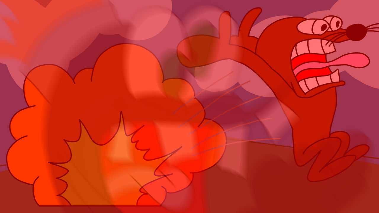 Bomb Inflation Explosion Deviantart Toon June 2023 Day 6 - Explosion by K1rbyL0v3r on DeviantArt