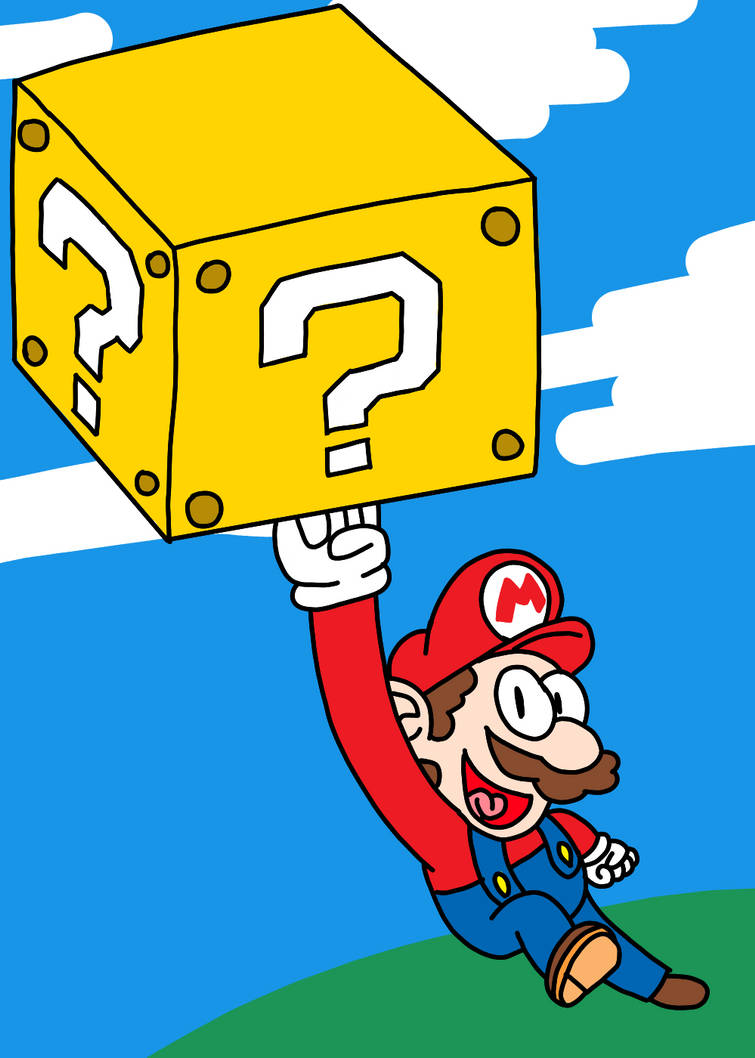 Question Block Mario Evolution Mario's Question Block (40th Anniversary by K1rbyL0v3r on DeviantArt