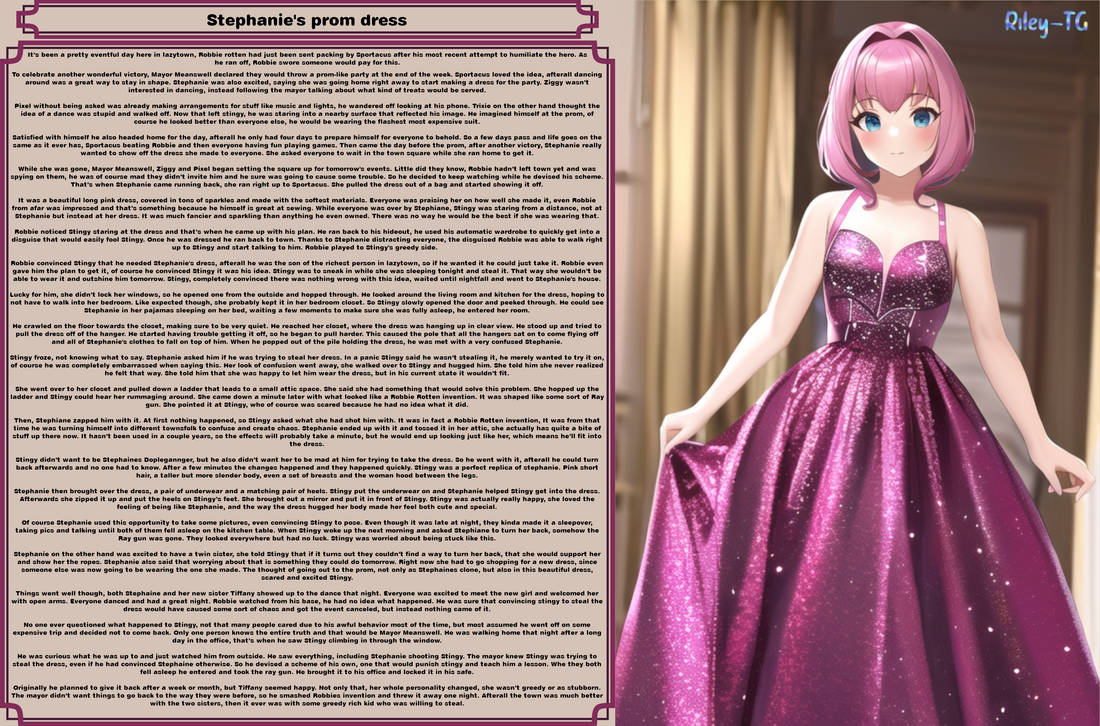 Stephanie's prom dress (Request) by Riley-TG on DeviantArt