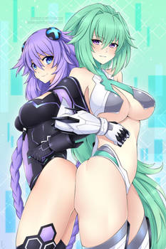 Green Heart and Purple Heart