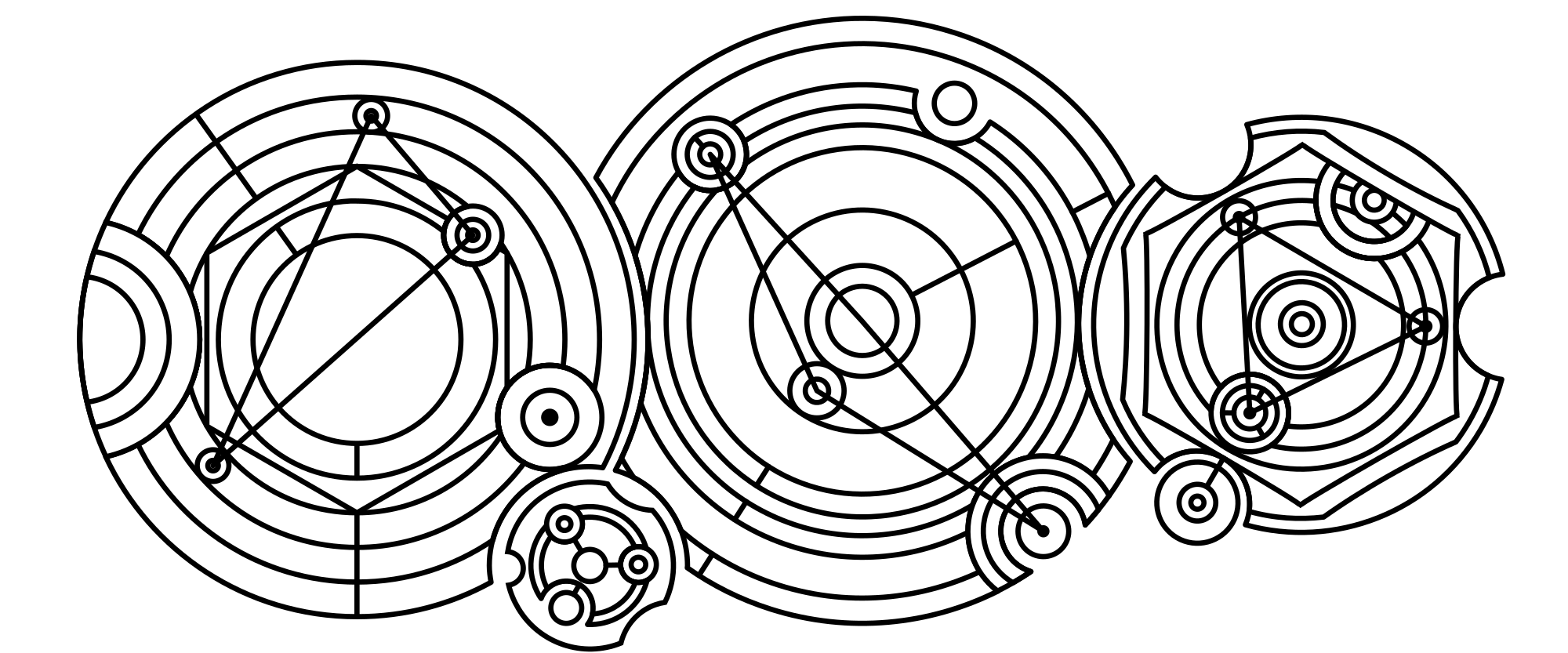 Random circular gallifreyan