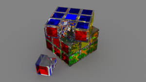 Full Glass Rubik's Cube
