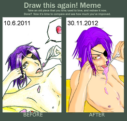 Meme before and after