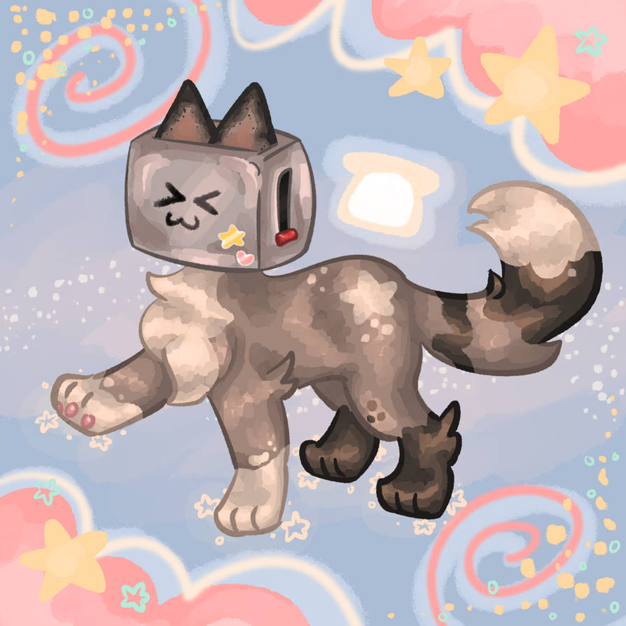 OPEN! Toaster cat adoptable by MoonageDaydream42 on DeviantArt
