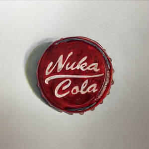 Fallout Nuka-Cola bottle cap drawing Pony Lawson
