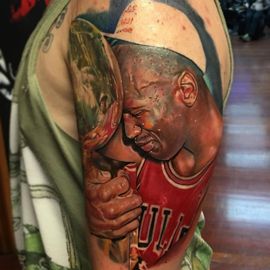 Realistic Michael Jordan Tattoo by Pony Lawson by PonyLawson on DeviantArt Realistic Michael Jordan Tattoo by Pony Lawson by PonyLawson on DeviantArt