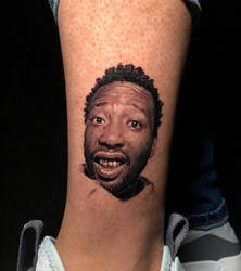 ODB Micro Portrait Tattoo by Pony Lawson