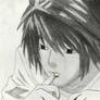 Death note drawing - L