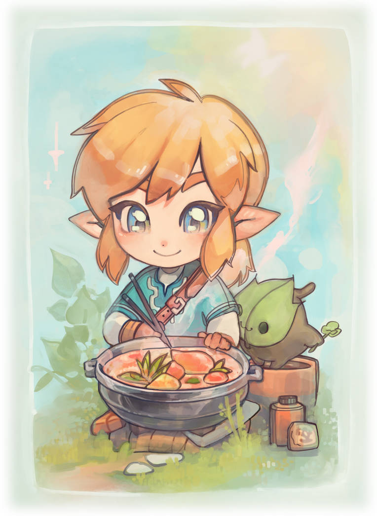 Cute (chibi) cooking link by Nokkipo on DeviantArt