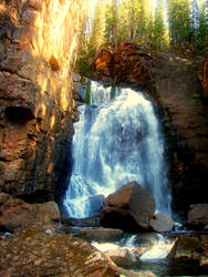 Waterfall Up the Pass