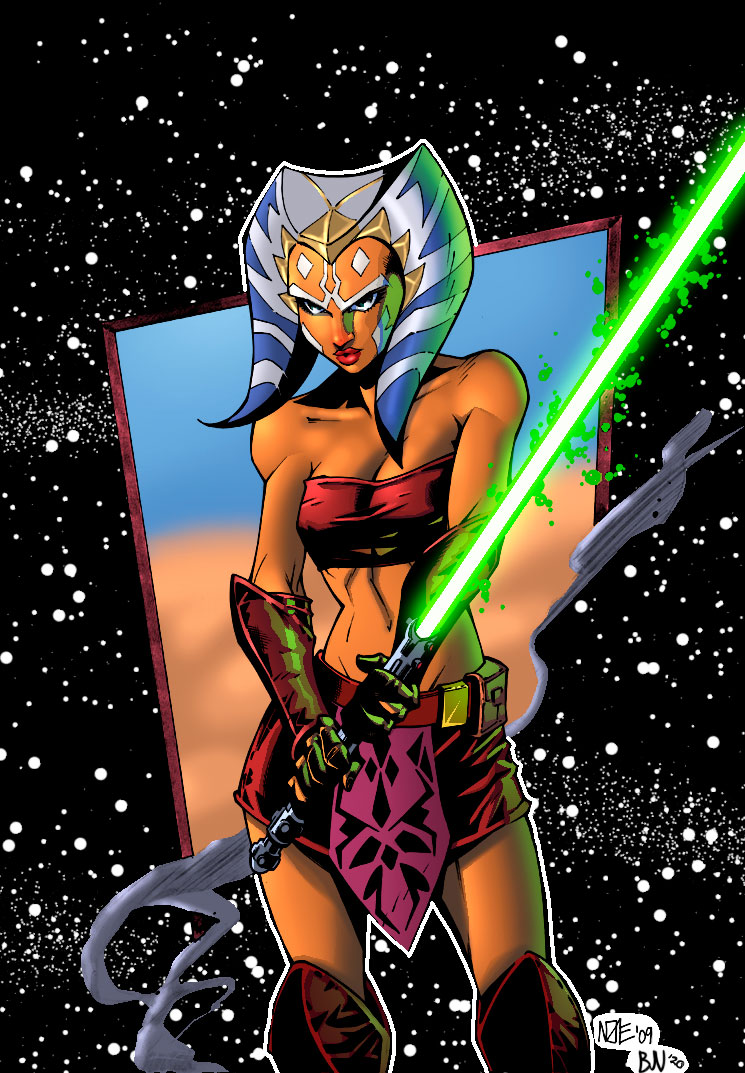 Ahsoka Tano (Star Wars Comic Book Art)