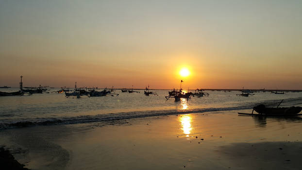 Sunset At Jimbaran Bay - Bali