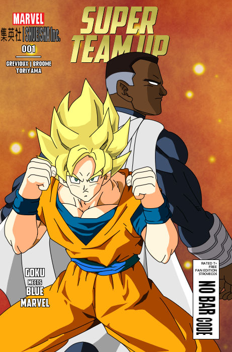  Blue Marvel-Goku se unen by strovecos on DeviantArt