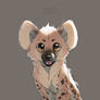 hyena pup sketch