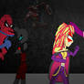 Spidey, Pink Spidey vs Master Strike and Sunrise