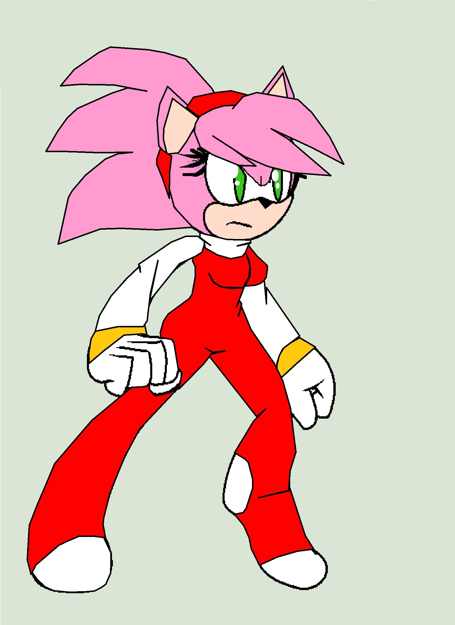 Amy ready to Fight