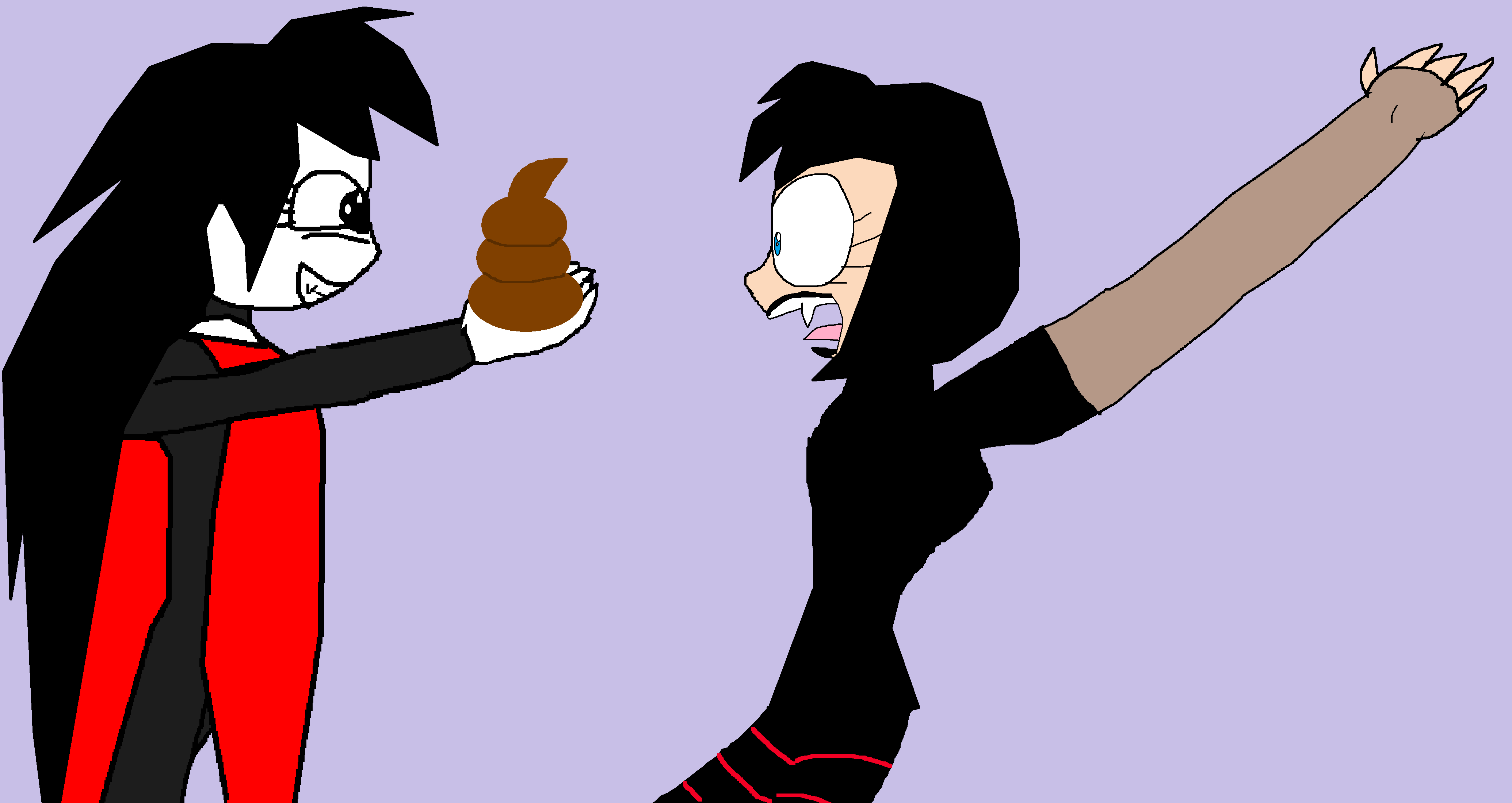 Vampire Girl scares Mavis with Poop by alvaxerox on DeviantArt