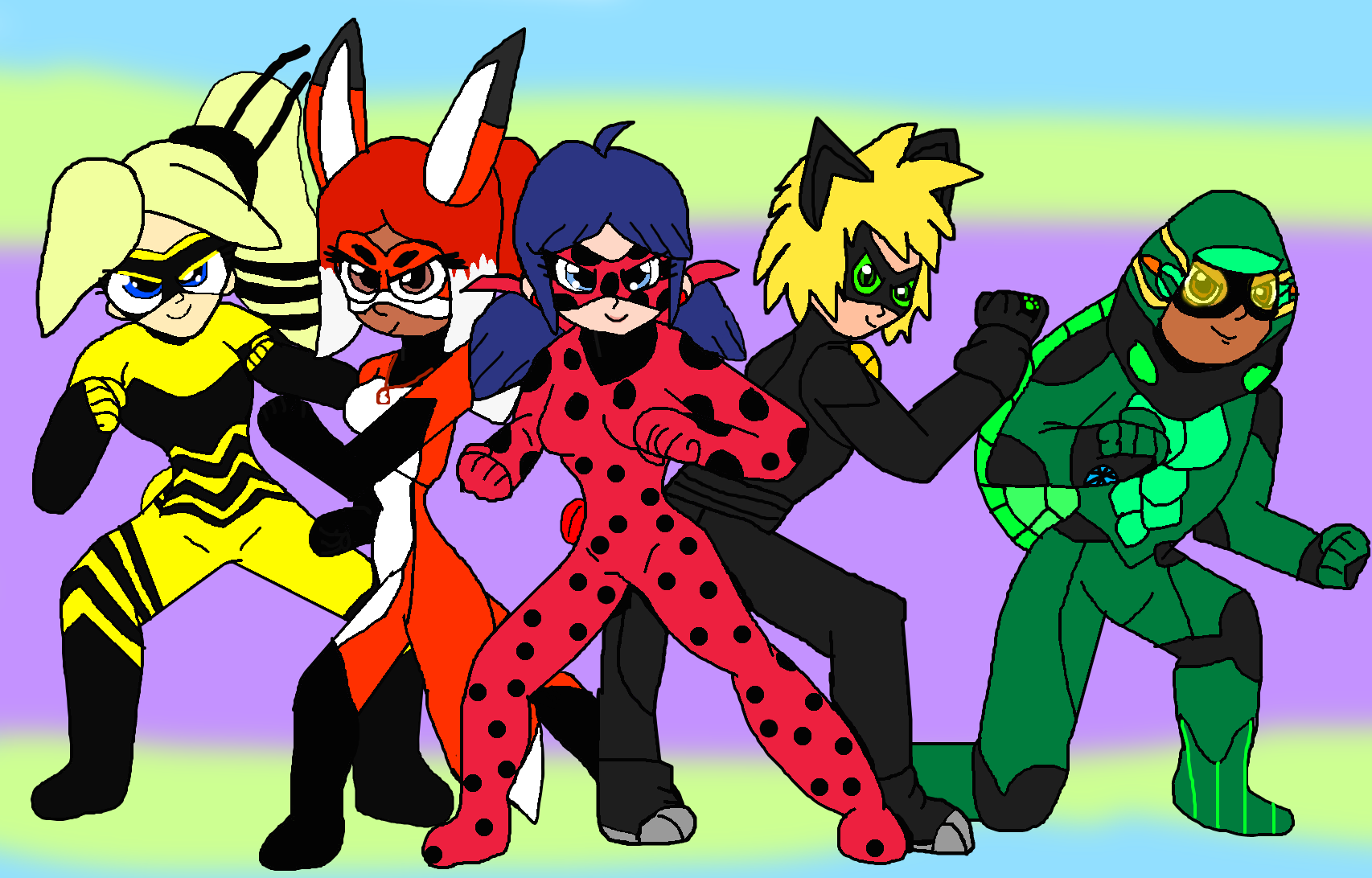 Miraculous Guardians (Colored) by alvaxerox on DeviantArt