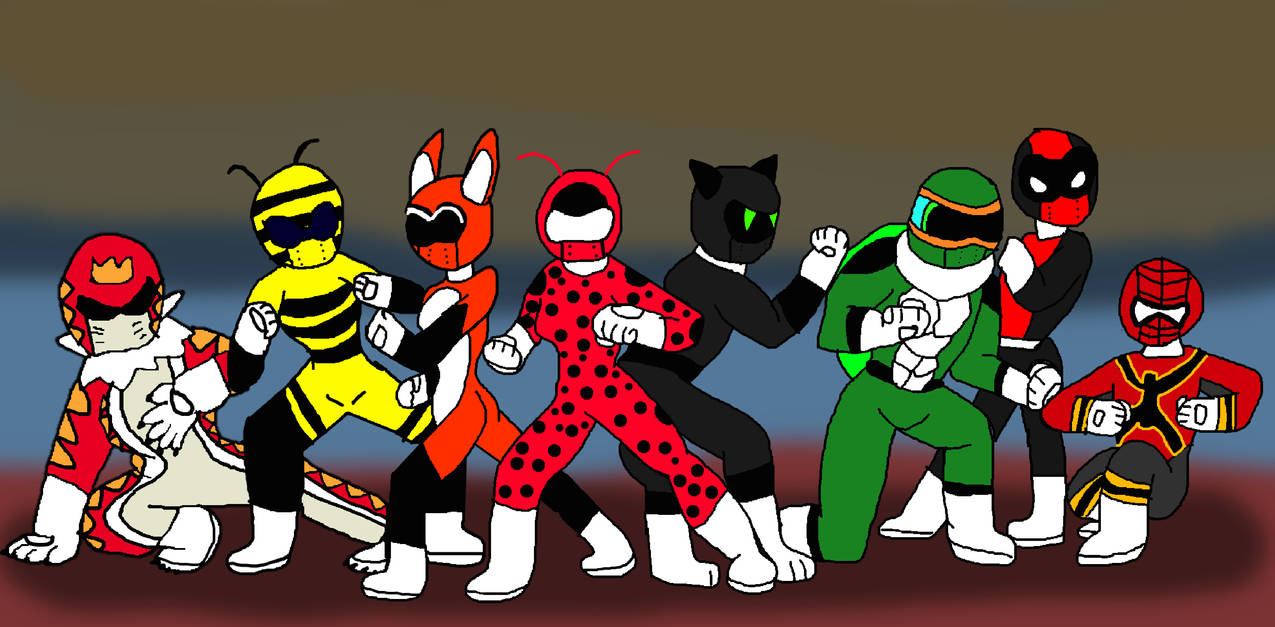 Miraculous Power Rangers by alvaxerox on DeviantArt