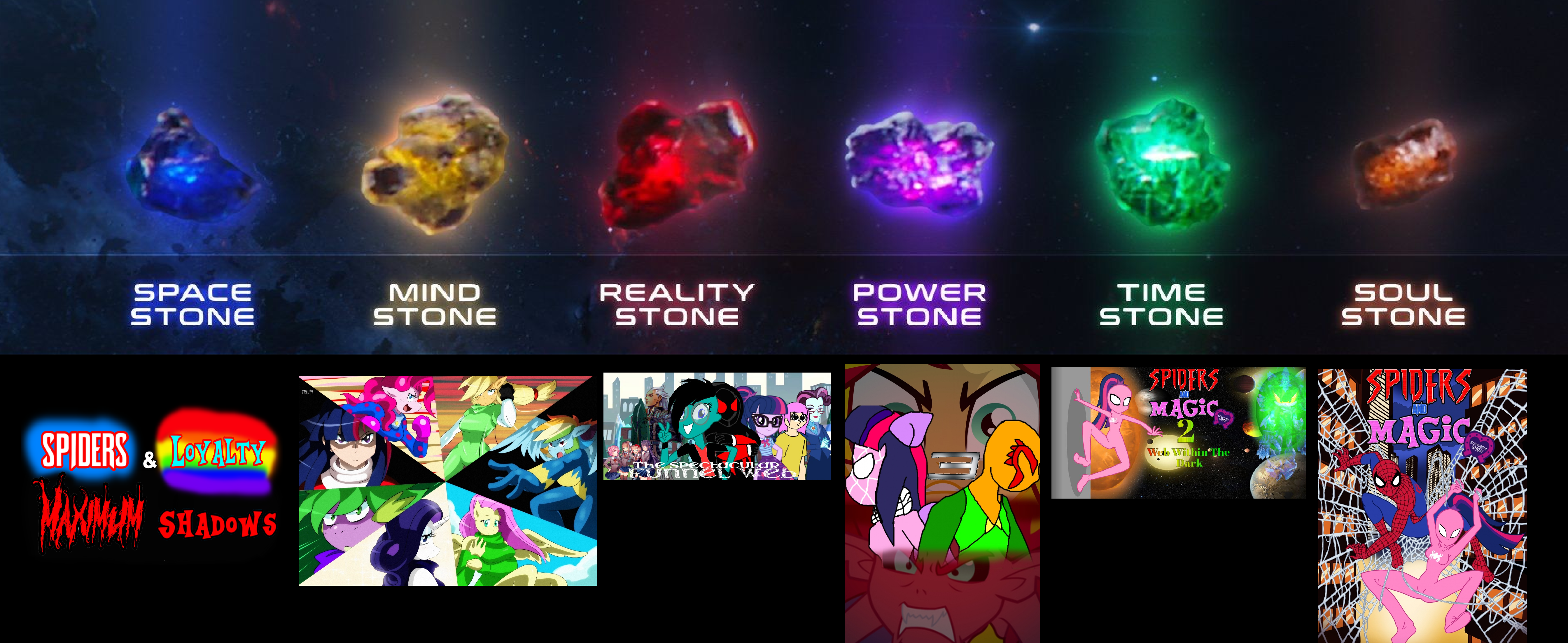 The AC MLP EG Universe Infinity Stone locations by alvaxerox on
