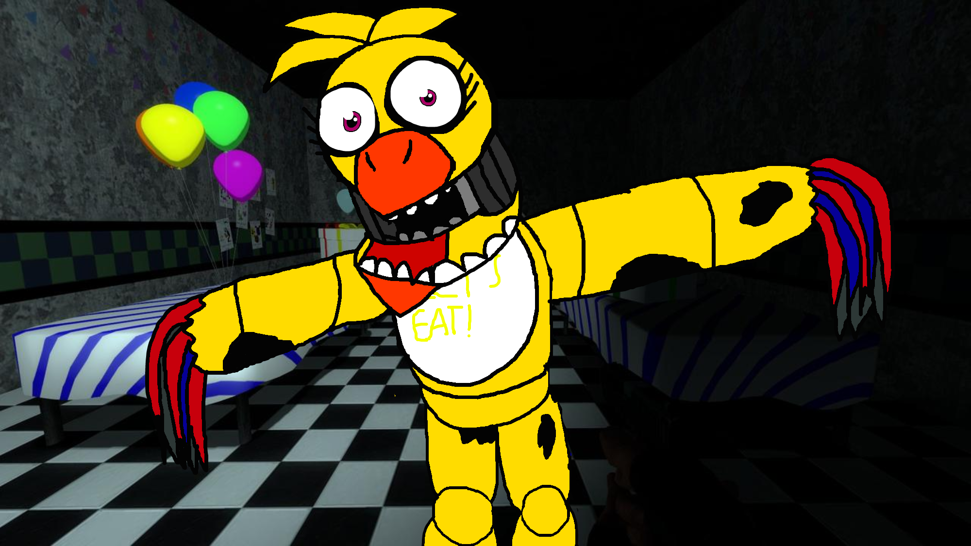 Chibi Withered Chica by XPurplePieX on DeviantArt