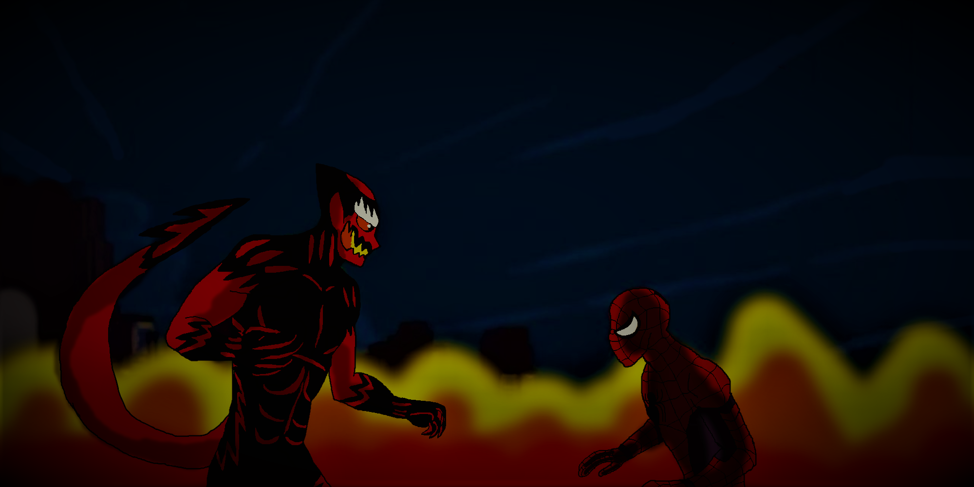 Spider-Man vs the Red Goblin by alvaxerox on DeviantArt