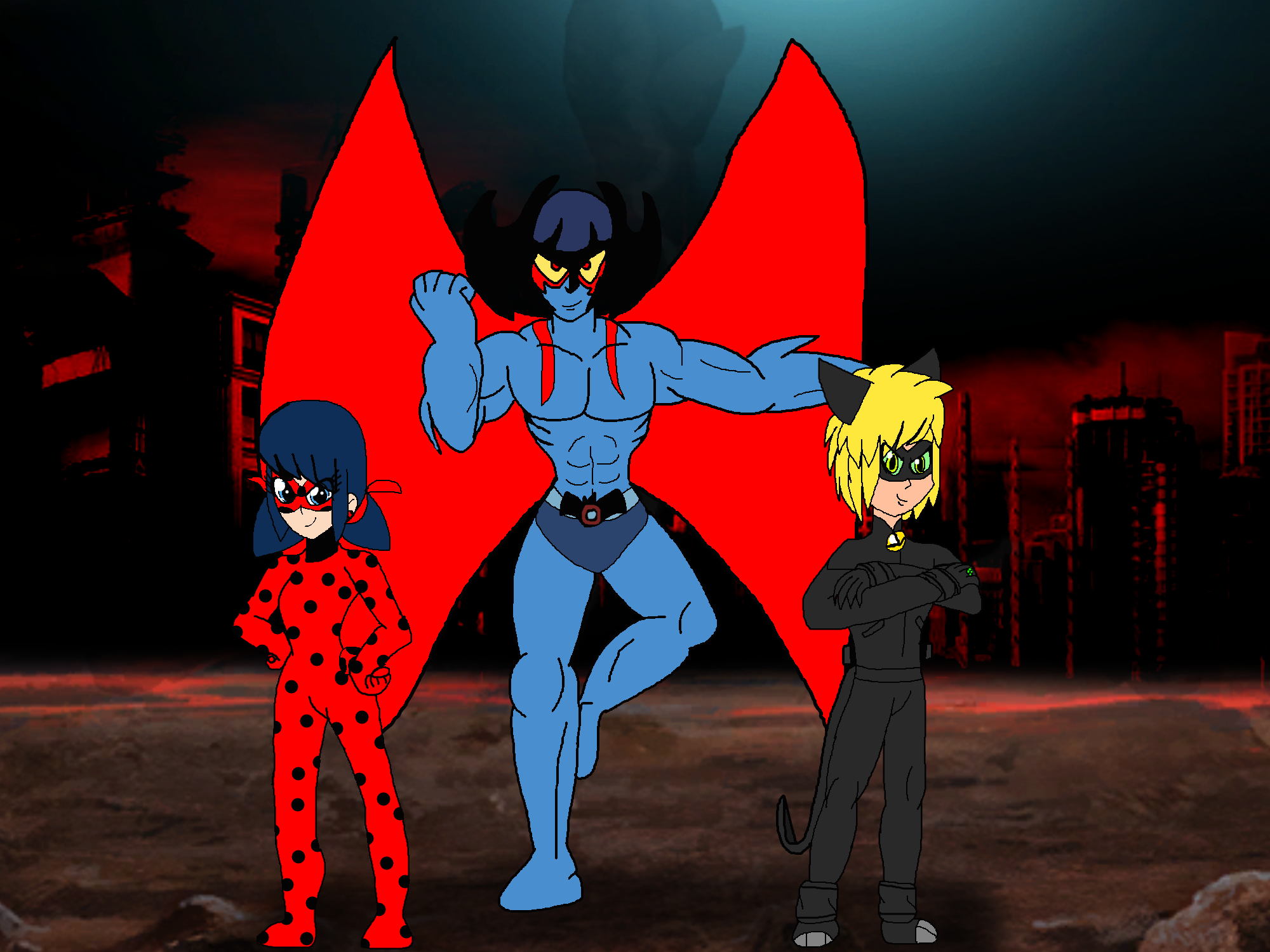 Miraculous Ladybug and Chatnoir Brazil by mmmbj on DeviantArt