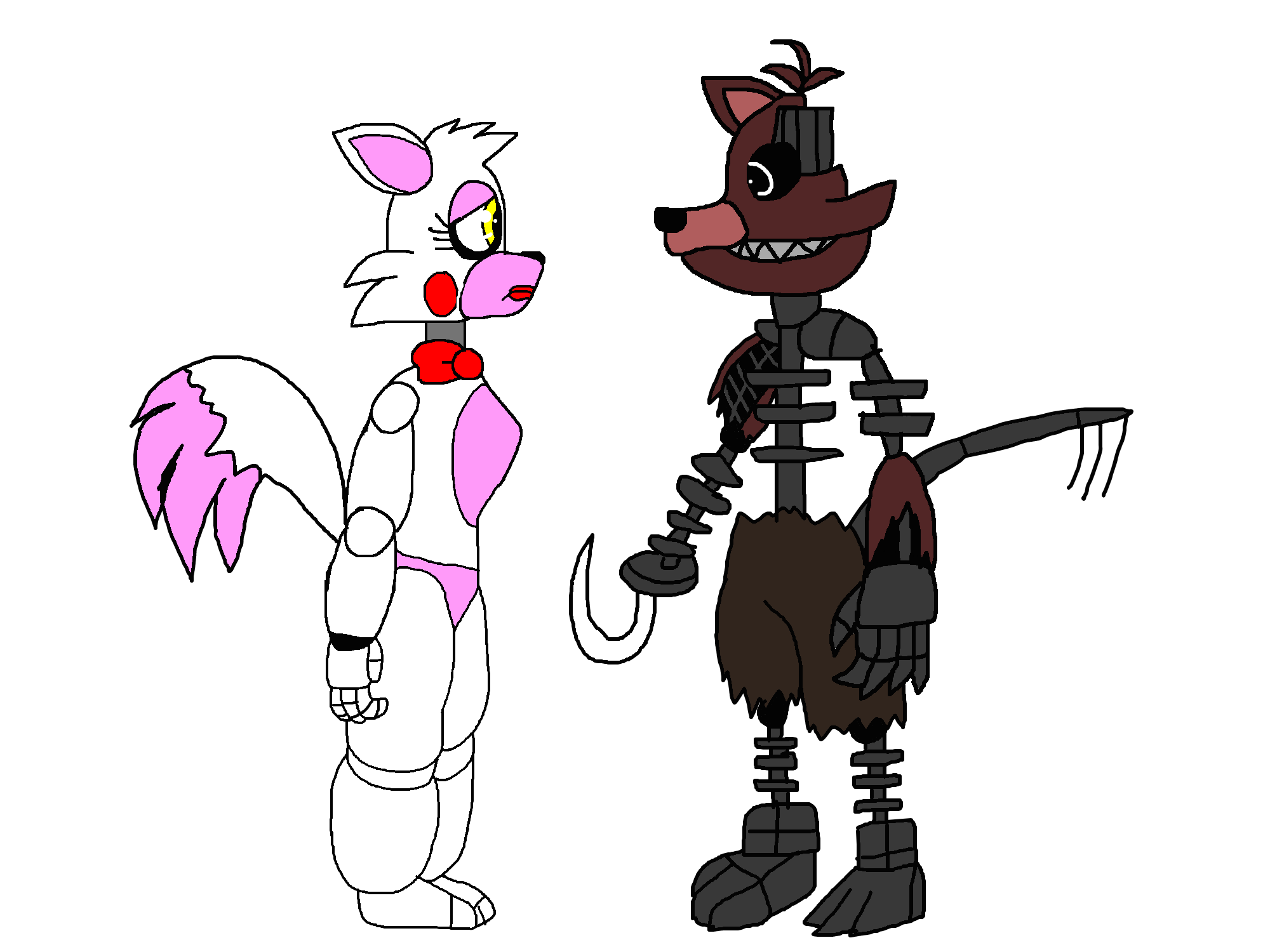 Lolbit FANART REACT with Funtime Foxy 