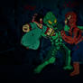 Spider-Man and Spider-Tsundere vs Green Goblin