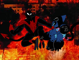 Uncanny Spider-Man vs Shadoweyes (COLORED)