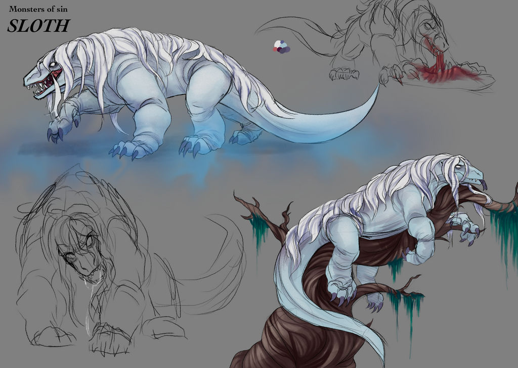 Divine Sloth Monsters of sin - Sloth by Kokotiger13 on DeviantArt