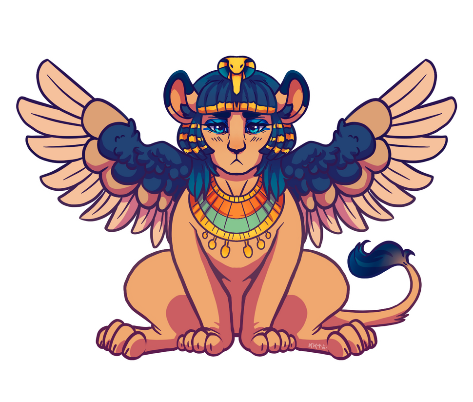 Alien Sphinx Deviantart Sphinx by Kokotiger13 on DeviantArt