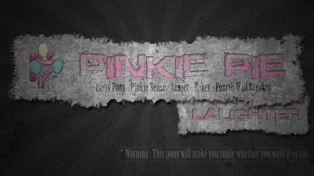 Pinkie Pie - warning banner