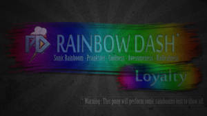 Rainbow Dash - warning banner