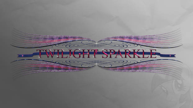 Wallpaper : Twilight Sparkle - designed Logo