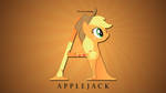 Wallpaper : Letters - Applejack by pims1978