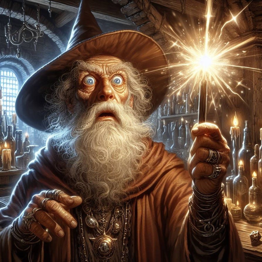 crazy wizard by Nikolaslage on DeviantArt