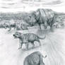 Prehistoric Safari :Eocene's Thunder Beast charges