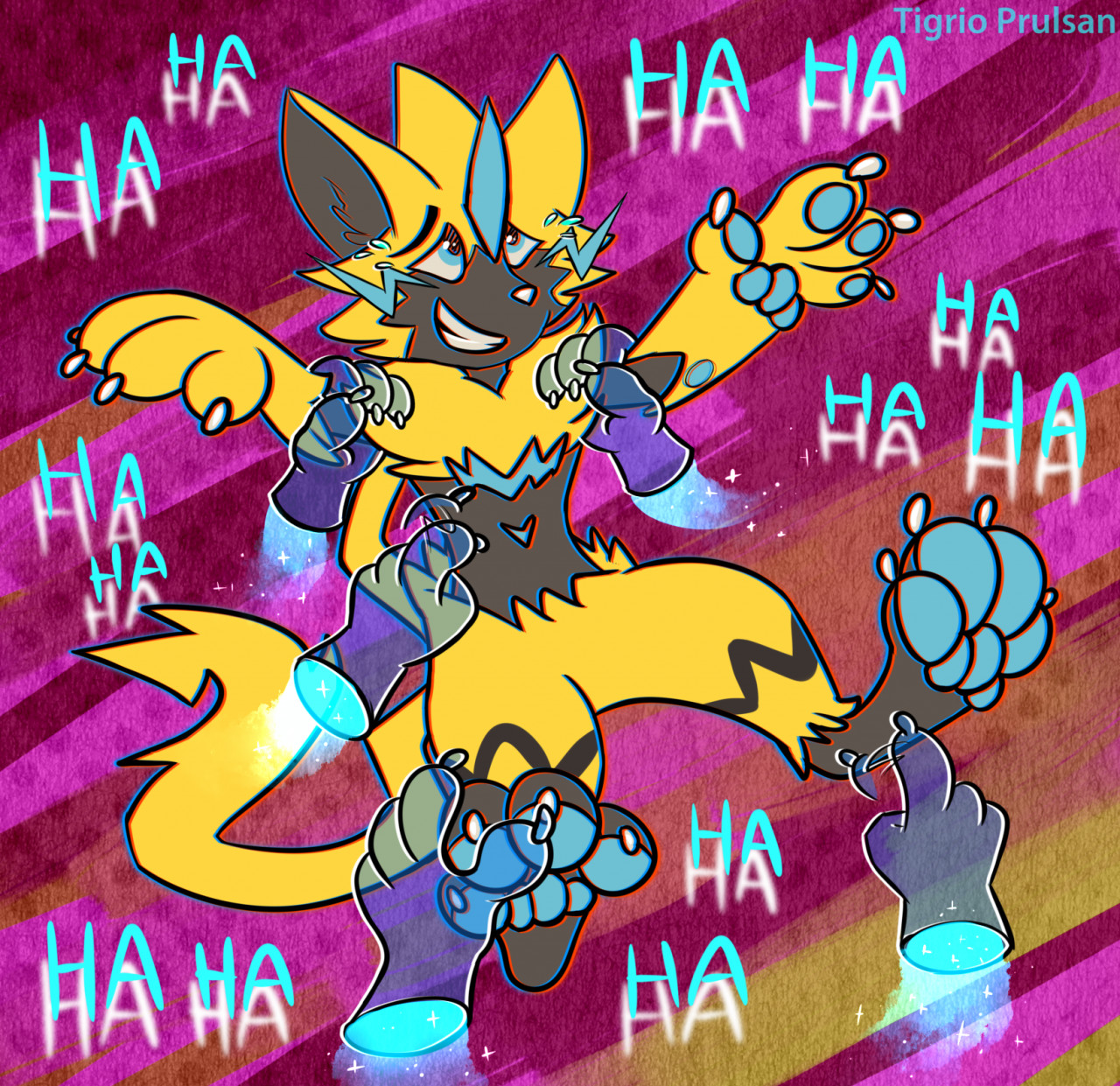 Tigrio Zeraora by Tigrio-Prulsan on DeviantArt