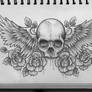 Skull and Wings Chest Design