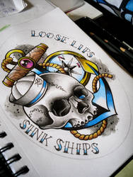 Sailor Skull Design