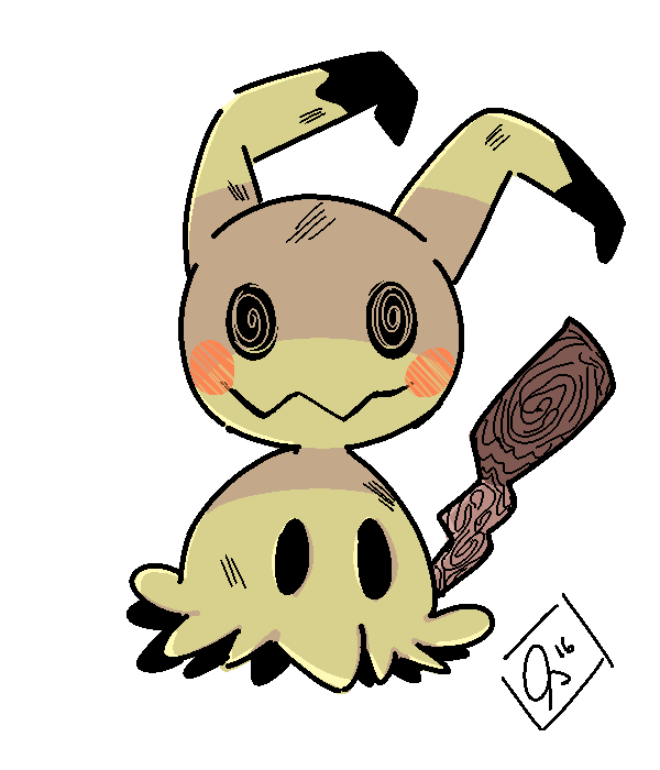 mimikyu (pokemon) drawn by etherealhaze