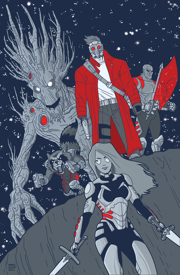 The Guardians of the Galaxy by dennisculver