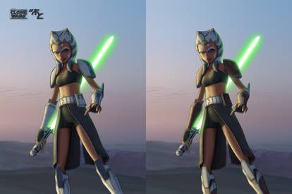 Ahsoka in 501-st and Coruscant Guards Armor