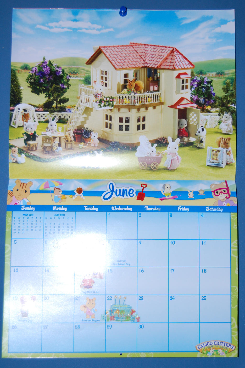 Calico Critters June Calendar by RogueRanger on DeviantArt