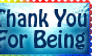 Thank You For Being Different Stamp